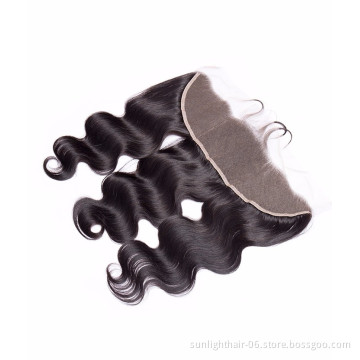 Sunlight Remy Human Hair 13X4 lace frontal straight hair body wave hair closure 4x4 lace frontal